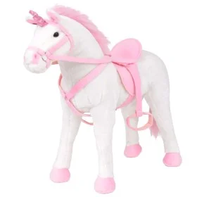 XXL white and pink standing plush unicorn by vidaXL, Stuffed animals - Ref: Foro24-91328, Price: 94,31 €, Discount: %