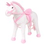 Unicornio de peluche de pie blanco y rosa XXL de vidaXL, Animales de peluche - Ref: Foro24-91328, Precio: 94,95 €, Descuento: %