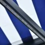 Manual retractable awning with blue and white LED 350x250 cm by , Awnings - Ref: Foro24-3055224, Price: 434,79 €, Discount: %