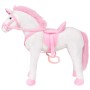 Unicornio de peluche de pie blanco y rosa XXL de vidaXL, Animales de peluche - Ref: Foro24-91328, Precio: 94,95 €, Descuento: %