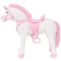 XXL white and pink standing plush unicorn by vidaXL, Stuffed animals - Ref: Foro24-91328, Price: 94,31 €, Discount: %