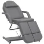 Sillón de salón de belleza cuero sintético gris 180x62x78 cm de , Sillones de masaje - Ref: Foro24-110269, Precio: 518,78 €, ...