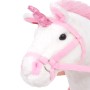 Stehendes XXL-Plüsch-Einhorn in Weiß und Rosa von vidaXL, Stofftiere - Ref: Foro24-91328, Preis: 96,36 €, Rabatt: %