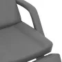 Sillón de salón de belleza cuero sintético gris 180x62x78 cm de , Sillones de masaje - Ref: Foro24-110269, Precio: 518,78 €, ...