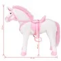 XXL white and pink standing plush unicorn by vidaXL, Stuffed animals - Ref: Foro24-91328, Price: 94,31 €, Discount: %