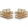 Muebles de jardín 8 piezas marrón miel madera madera de pino de , Conjuntos de jardín - Ref: Foro24-3075272, Precio: 550,19 €...