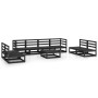 Gartenmöbel-Set 9-teilig aus schwarzem Kiefernholz von , Gartensets - Ref: Foro24-3075438, Preis: 616,05 €, Rabatt: %