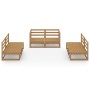 Gartenmöbel 6 Stück honigbraunes massives Kiefernholz von , Gartensets - Ref: Foro24-3075412, Preis: 392,79 €, Rabatt: %