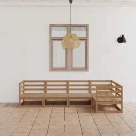 Garden furniture 5 pieces honey brown solid pine wood by , Garden sets - Ref: Foro24-3075557, Price: 311,91 €, Discount: %