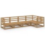 Garden furniture 5 pieces honey brown solid pine wood by , Garden sets - Ref: Foro24-3075557, Price: 316,26 €, Discount: %