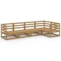 Muebles de jardín 5 piezas marrón miel madera maciza de pino de , Conjuntos de jardín - Ref: Foro24-3075557, Precio: 311,88 €...