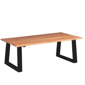 vidaXl Mesa de centro madera de acacia maciza 110x60x40 cm