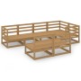Garden furniture 7 pieces honey brown solid pine wood by , Garden sets - Ref: Foro24-3075607, Price: 446,38 €, Discount: %