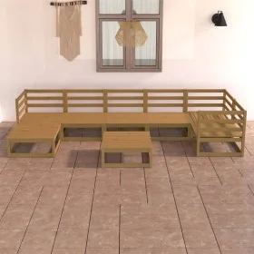 Gartenmöbel 8 Stück honigbraunes massives Kiefernholz von , Gartensets - Ref: Foro24-3075702, Preis: 532,99 €, Rabatt: %