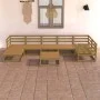 Muebles de jardín 8 piezas marrón miel madera maciza de pino de , Conjuntos de jardín - Ref: Foro24-3075702, Precio: 532,99 €...