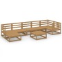 Gartenmöbel 8 Stück honigbraunes massives Kiefernholz von , Gartensets - Ref: Foro24-3075702, Preis: 540,30 €, Rabatt: %