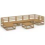 Muebles de jardín 8 piezas marrón miel madera maciza de pino de , Conjuntos de jardín - Ref: Foro24-3075702, Precio: 532,99 €...