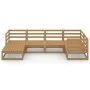 Muebles de jardín 6 piezas marrón miel madera maciza de pino de , Conjuntos de jardín - Ref: Foro24-3075687, Precio: 391,37 €...