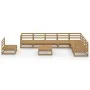 Gartenmöbel 9 Stück honigbraunes massives Kiefernholz von , Gartensets - Ref: Foro24-3075782, Preis: 580,85 €, Rabatt: %
