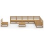Gartenmöbel 9 Stück honigbraunes massives Kiefernholz von , Gartensets - Ref: Foro24-3075782, Preis: 588,59 €, Rabatt: %