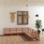 Gartenmöbel 7-teilig honigbraunes massives Kiefernholz von , Gartensets - Ref: Foro24-3075827, Preis: 446,38 €, Rabatt: %