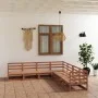 Muebles de jardín 7 piezas marrón miel madera maciza de pino de , Conjuntos de jardín - Ref: Foro24-3075827, Precio: 440,27 €...