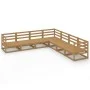 Muebles de jardín 7 piezas marrón miel madera maciza de pino de , Conjuntos de jardín - Ref: Foro24-3075827, Precio: 440,27 €...