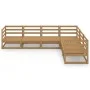Gartenmöbel 6-teilig und Kissen aus honigbraunem Kiefernholz von , Gartensets - Ref: Foro24-3075737, Preis: 414,47 €, Rabatt: %