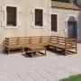 Garden furniture 7 pieces honey brown solid pine wood by , Garden sets - Ref: Foro24-3075742, Price: 438,79 €, Discount: %