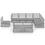 Gartenmöbel 9 Stück graues massives Kiefernholz von , Gartensets - Ref: Foro24-3075806, Preis: 586,63 €, Rabatt: %