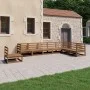 Muebles de jardín 8 piezas marrón miel madera maciza de pino de , Conjuntos de jardín - Ref: Foro24-3075777, Precio: 531,29 €...