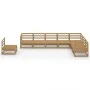Muebles de jardín 8 piezas marrón miel madera maciza de pino de , Conjuntos de jardín - Ref: Foro24-3075777, Precio: 531,29 €...