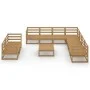 Gartenmöbel 10 Stück honigbraunes massives Kiefernholz von , Gartensets - Ref: Foro24-3075922, Preis: 691,30 €, Rabatt: %