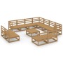 Gartenmöbel 12 Stück honigbraunes massives Kiefernholz von , Gartensets - Ref: Foro24-3075892, Preis: 838,08 €, Rabatt: %
