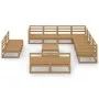 Muebles de jardín 12 piezas marrón miel madera maciza de pino de , Conjuntos de jardín - Ref: Foro24-3075892, Precio: 826,79 ...