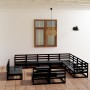 Gartenmöbel-Set 13-teilig und Kissen aus schwarzem Kiefernholz von , Gartensets - Ref: Foro24-3075903, Preis: 975,87 €, Rabat...