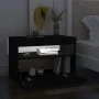 Bedside tables LED lights 2 pcs black plywood 60x35x40cm by , Nightstands - Ref: Foro24-3082777, Price: 70,26 €, Discount: %