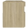 Sonoma plywood bedside table with LED lights 60x35x40 cm by , Nightstands - Ref: Foro24-3082780, Price: 49,79 €, Discount: %