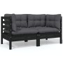 Gartenmöbel 8-teilig mit anthrazitfarbenen Kiefernholzkissen von , Gartensets - Ref: Foro24-3096062, Preis: 766,87 €, Rabatt: %