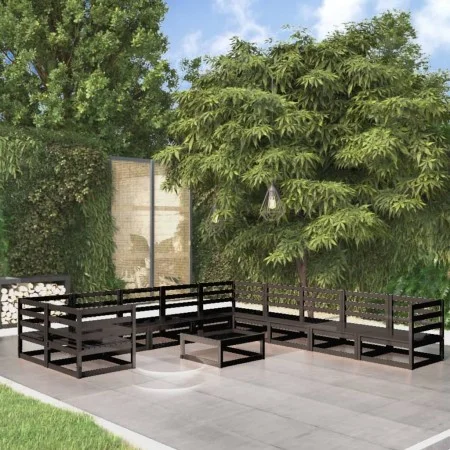 Juego de muebles de jardín 11 piezas madera maciza de pino de , Conjuntos de jardín - Ref: Foro24-3076013, Precio: 841,31 €, ...