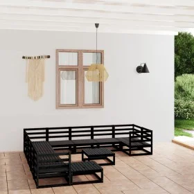 Gartenmöbel-Set 12-teilig aus massivem Kiefernholz von , Gartensets - Ref: Foro24-3076053, Preis: 892,77 €, Rabatt: %