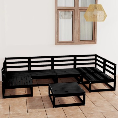 Gartenmöbel-Set 7-teilig aus massivem Kiefernholz von , Gartensets - Ref: Foro24-3076128, Preis: 481,57 €, Rabatt: %