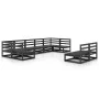 Juego de muebles de jardín 9 piezas madera maciza de pino de , Conjuntos de jardín - Ref: Foro24-3076163, Precio: 632,75 €, D...