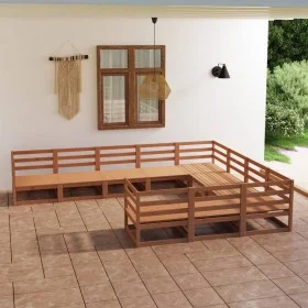 Gartenmöbel-Set 10-teilig aus massivem Kiefernholz von , Gartensets - Ref: Foro24-3075997, Preis: 706,87 €, Rabatt: %