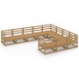 Gartenmöbel-Set 10-teilig aus massivem Kiefernholz von , Gartensets - Ref: Foro24-3075997, Preis: 716,22 €, Rabatt: %