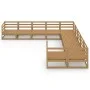 Juego de muebles de jardín 10 piezas madera maciza de pino de , Conjuntos de jardín - Ref: Foro24-3076007, Precio: 706,87 €, ...