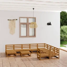 Gartenmöbel-Set 11-teilig aus massivem Kiefernholz von , Gartensets - Ref: Foro24-3076032, Preis: 764,89 €, Rabatt: %