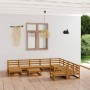 Juego de muebles de jardín 11 piezas madera maciza de pino de , Conjuntos de jardín - Ref: Foro24-3076032, Precio: 775,96 €, ...