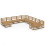 Gartenmöbel-Set 11-teilig aus massivem Kiefernholz von , Gartensets - Ref: Foro24-3076047, Preis: 770,77 €, Rabatt: %