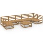 Juego de muebles de jardín 8 piezas madera maciza de pino de , Conjuntos de jardín - Ref: Foro24-3076137, Precio: 529,98 €, D...